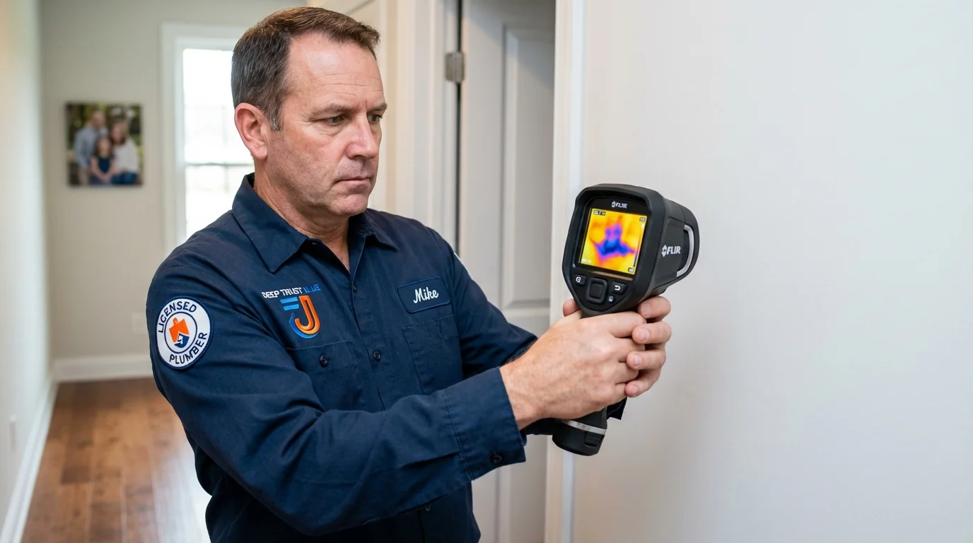 Thermal imaging leak detection by Johns Plumbing LLC in Alexander